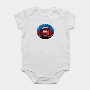 Race Car Driver Retro Baby Bodysuit